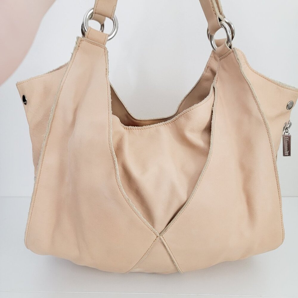 Hammitt Fets Studded Leather Tote in Cream